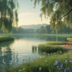 Serene Lakeside Landscape